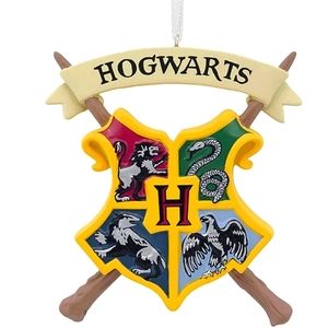 Harry Potter Hogwarts Crest Hallmark Christmas Tree Ornament